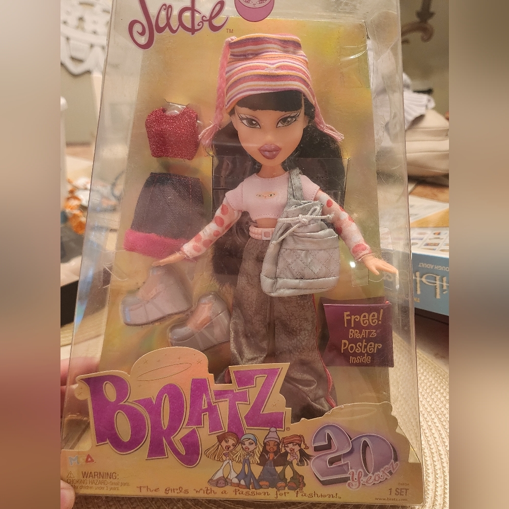 Girlz Girl Bratz Jade Doll Black Hair Clothes Accessories 20 Years New Rare